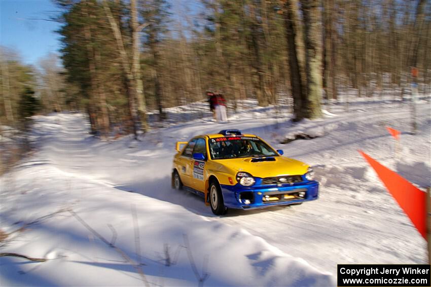 Tom Mayer / Dillon McKenna Subaru WRX on SS13, Sage Creek-Vondette.