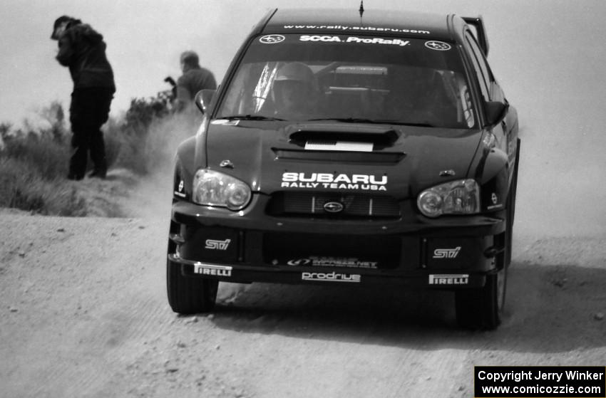 Mark Lovell / Steve Turvey Subaru WRX STi on the practice stage