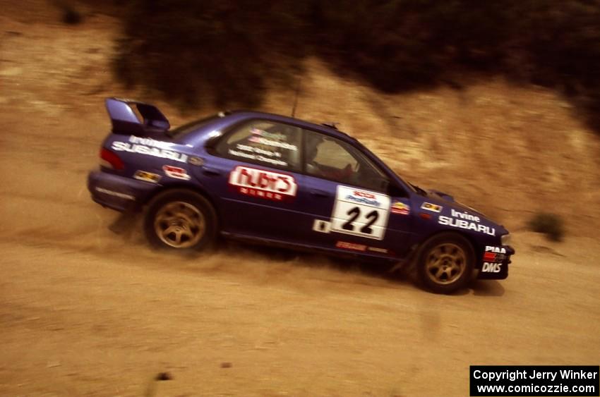 Ralph Kosmides	 / Jimmy Brandt Subaru WRX on the practice stage