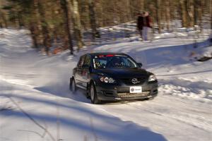 Sandy Liversidge / Tiago Lourenco Mazda Speed 3 on SS13, Sage Creek-Vondette.