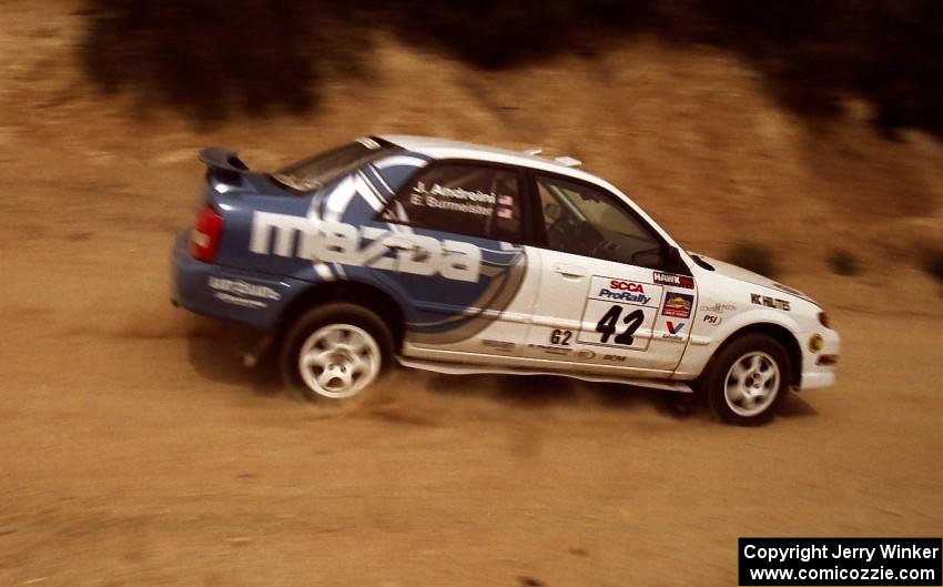 Eric Burmeister / Joe Andreini Mazda Protege MP3 on the practice stage