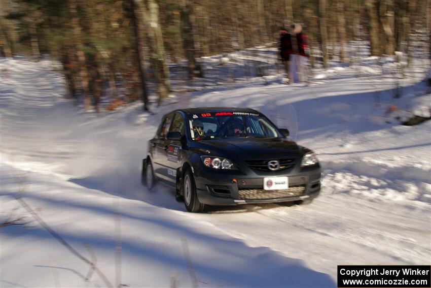 Sandy Liversidge / Tiago Lourenco Mazda Speed 3 on SS13, Sage Creek-Vondette.