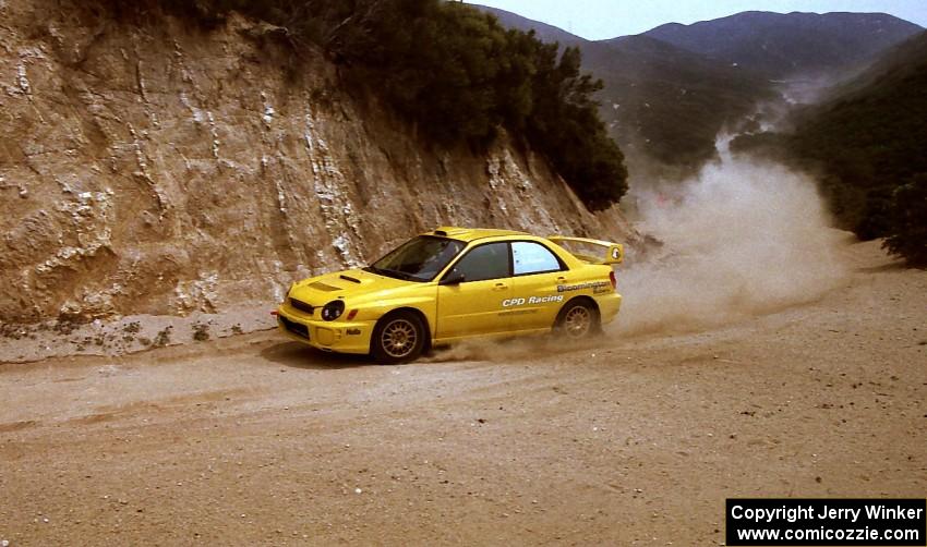 Doug Havir / Scott Putnam Subaru WRX STi on the practice stage