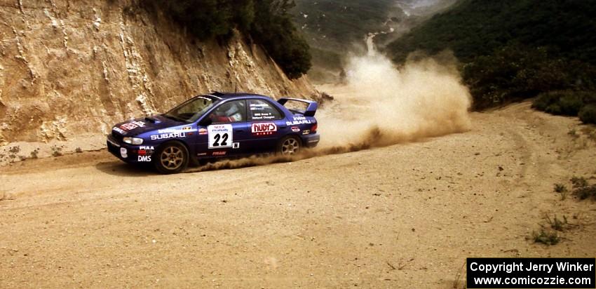 Ralph Kosmides	 / Jimmy Brandt Subaru WRX on the practice stage