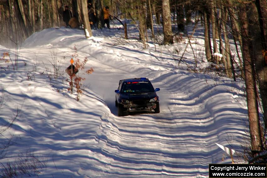 Evan Mosley / Brandon Opperthauser Subaru WRX on SS13, Sage Creek-Vondette.