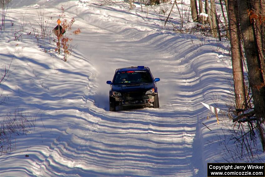 Evan Mosley / Brandon Opperthauser Subaru WRX on SS13, Sage Creek-Vondette.