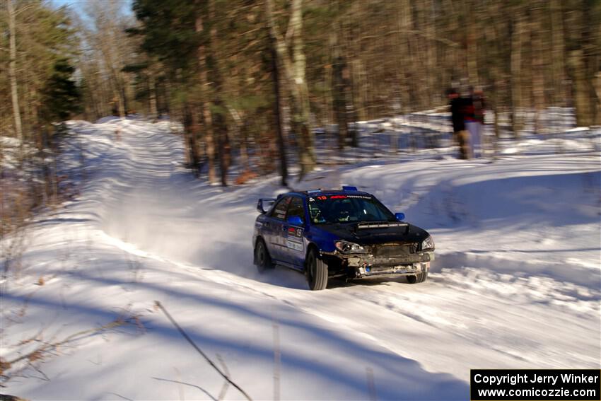 Evan Mosley / Brandon Opperthauser Subaru WRX on SS13, Sage Creek-Vondette.