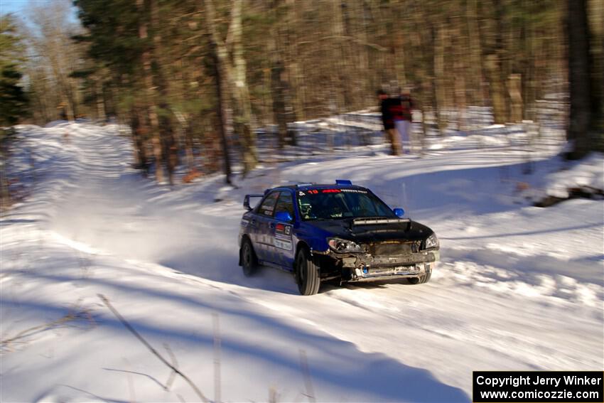 Evan Mosley / Brandon Opperthauser Subaru WRX on SS13, Sage Creek-Vondette.