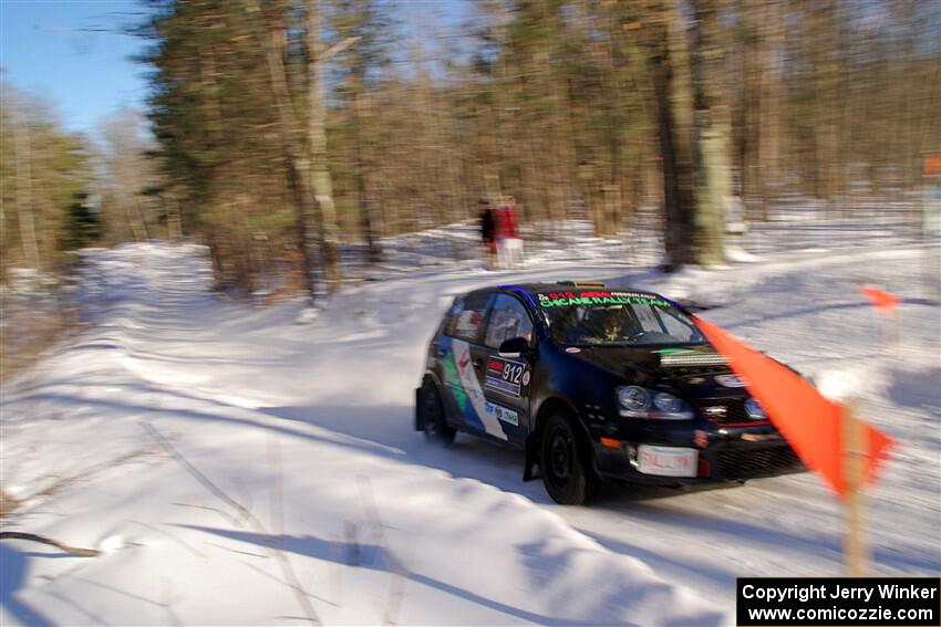 Scott James / Michelle Donovan VW GTI on SS13, Sage Creek-Vondette.