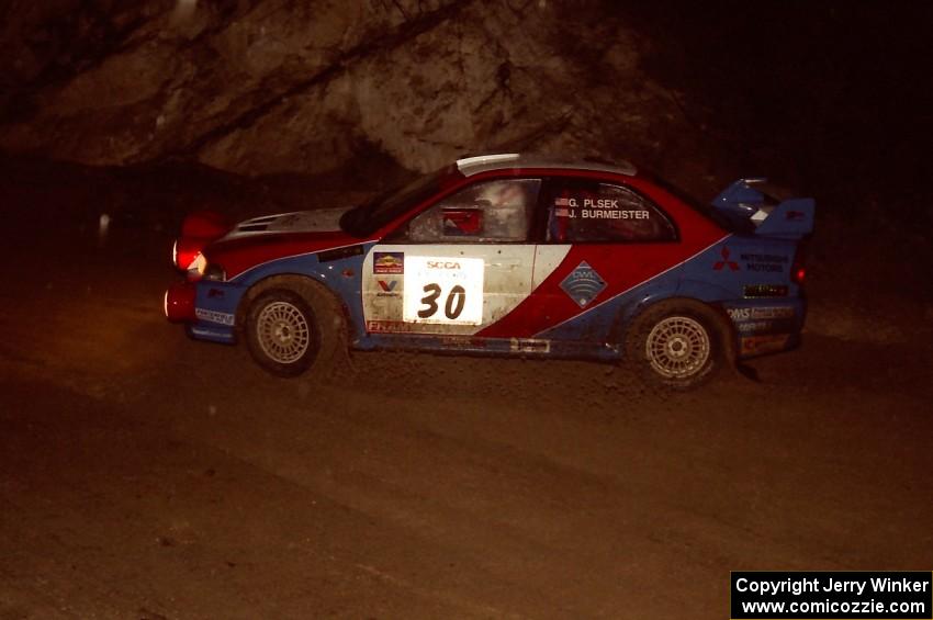 George Plsek / Jeff Burmeister Mitsubishi Lancer Evo 6 on SS3