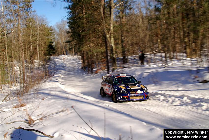 Mike Carr / Jeremy Agostino Subaru WRX STi on SS13, Sage Creek-Vondette.