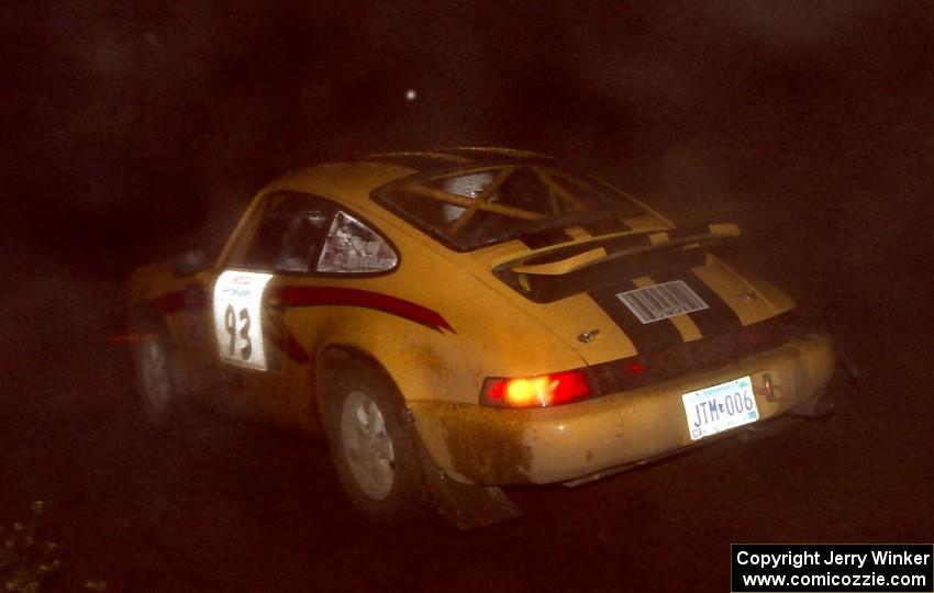 The Bob Olson / Conrad Ketelsen Porsche 911 on SS3 just yards before going off the road.