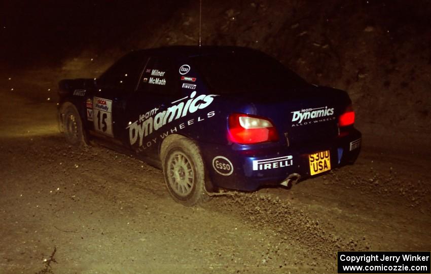 Jonny Milner / Duncan McMath Subaru WRX on SS6