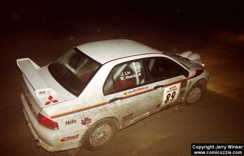 Wolfgang Hoeck	 / Julie Lin Mitsubishi Lancer Evo 7 on SS6