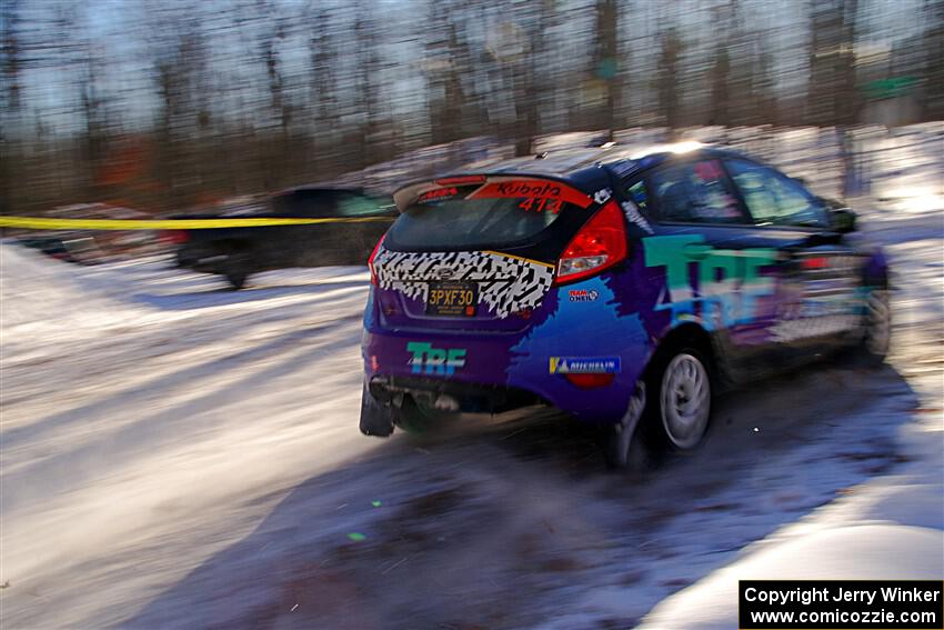 Imogen Thompson / Steve Harrell Ford Fiesta on SS13, Sage Creek-Vondette.