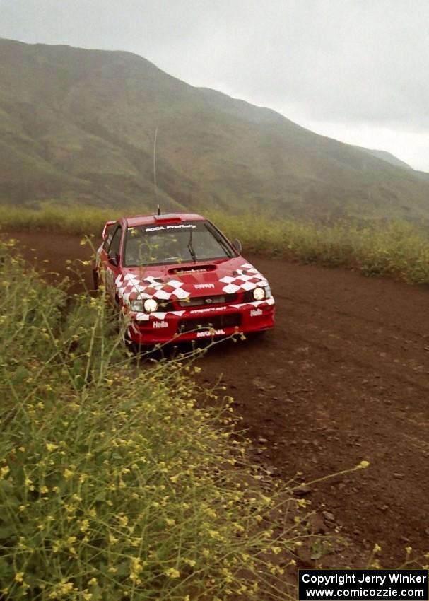 Mark Nelson / Charlie Bradley Subaru Impreza on Del Sur 1