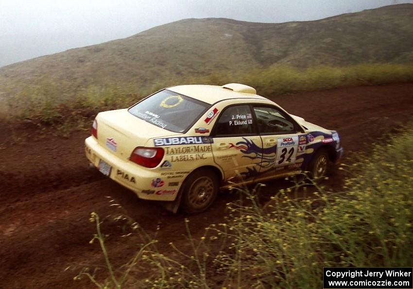 Paul Eklund /  Jeff Price Subaru WRX on Del Sur 1