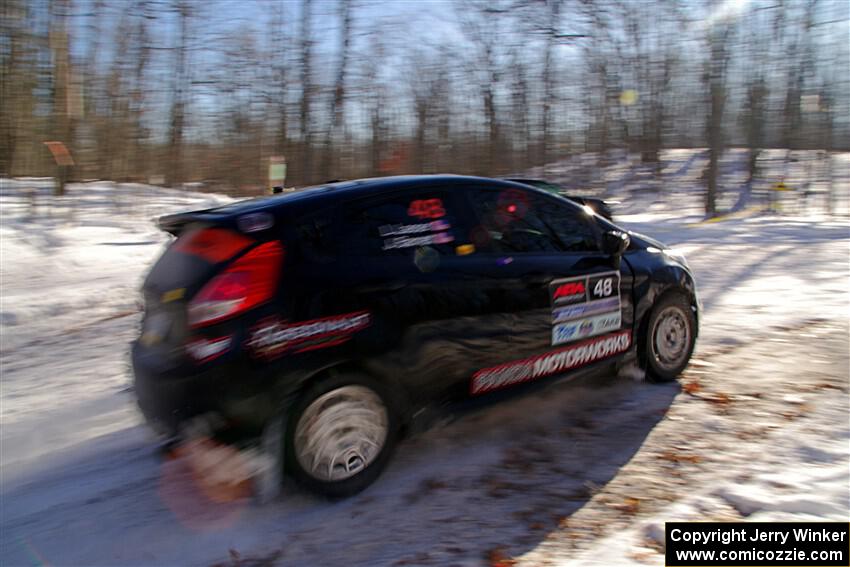 John Barnett / Lucas Laeser Ford Fiesta ST on SS13, Sage Creek-Vondette.