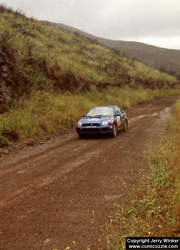 Mark Utecht / Jeff Secor Subaru WRX on Del Sur 1