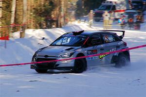 Alastair Scully / Stefan Trajkov Hyundai i20 Rally2 on SS15, Agren-Hunters II.