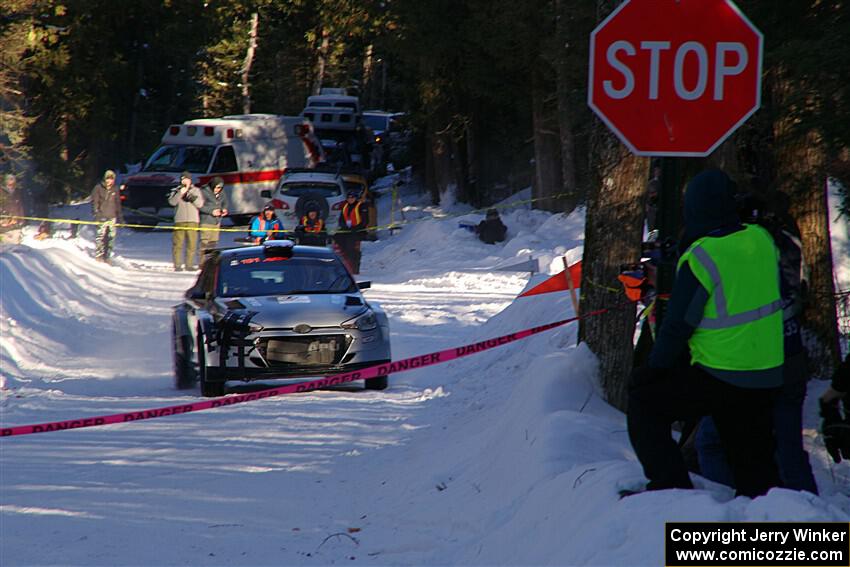 Alastair Scully / Stefan Trajkov Hyundai i20 Rally2 on SS15, Agren-Hunters II.