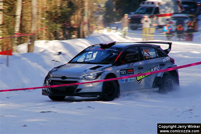 Alastair Scully / Stefan Trajkov Hyundai i20 Rally2 on SS15, Agren-Hunters II.