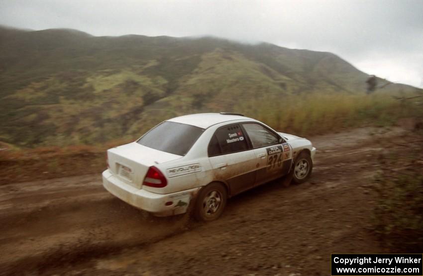 Julian Masters / Mustafa Samli Mitsubishi Mirage on Del Sur 1