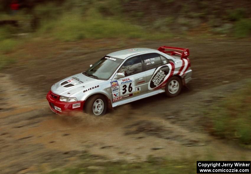 Mark Cox / Jim Gill Mitsubishi Lancer Evo VI on Del Sur 1