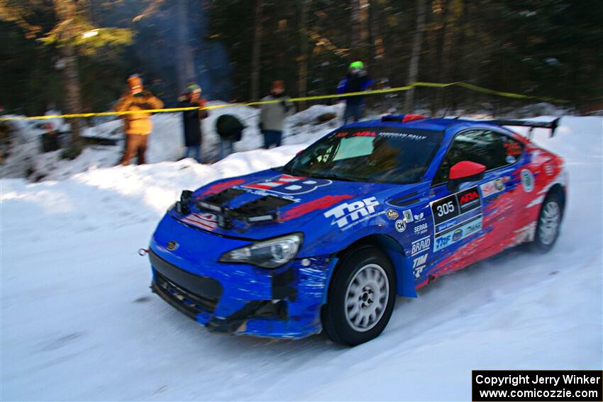 Santiago Iglesias / R.J. Kassel Subaru BRZ on SS15, Agren-Hunters II.