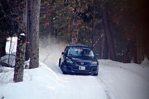 Sandy Liversidge / Tiago Lourenco Mazda Speed 3 on SS15, Agren-Hunters II.