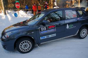 Sandy Liversidge / Tiago Lourenco Mazda Speed 3 on SS15, Agren-Hunters II.