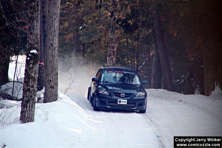 Sandy Liversidge / Tiago Lourenco Mazda Speed 3 on SS15, Agren-Hunters II.