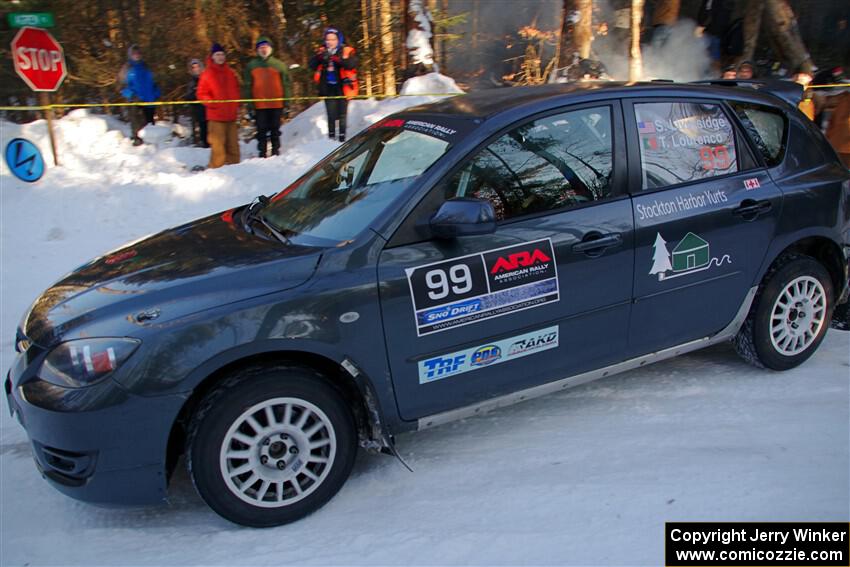 Sandy Liversidge / Tiago Lourenco Mazda Speed 3 on SS15, Agren-Hunters II.