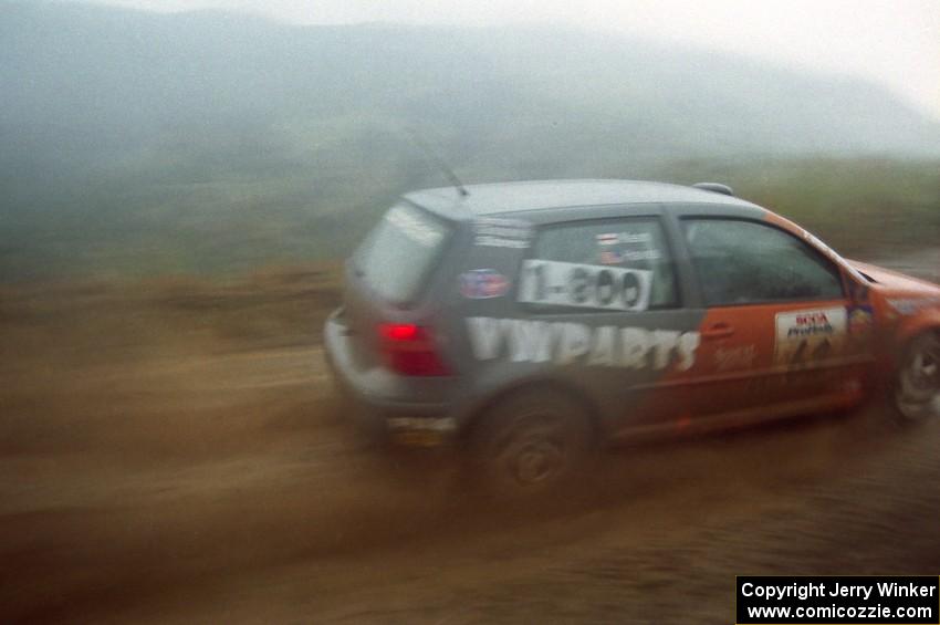 Chris Havas / Dave Kean VW Golf at speed on Del Sur 1