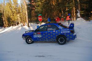 Evan Mosley / Brandon Opperthauser Subaru WRX on SS15, Agren-Hunters II.