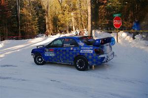 Evan Mosley / Brandon Opperthauser Subaru WRX on SS15, Agren-Hunters II.