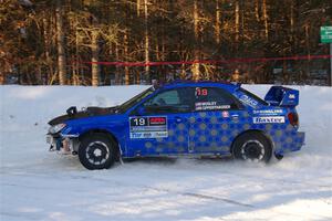 Evan Mosley / Brandon Opperthauser Subaru WRX on SS15, Agren-Hunters II.