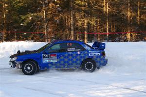 Evan Mosley / Brandon Opperthauser Subaru WRX on SS15, Agren-Hunters II.