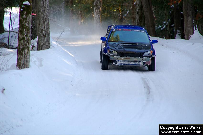 Evan Mosley / Brandon Opperthauser Subaru WRX on SS15, Agren-Hunters II.
