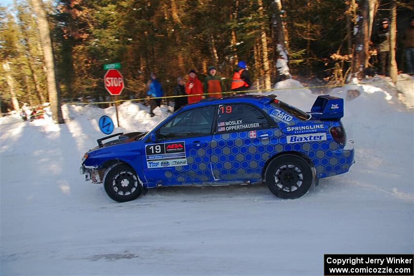 Evan Mosley / Brandon Opperthauser Subaru WRX on SS15, Agren-Hunters II.