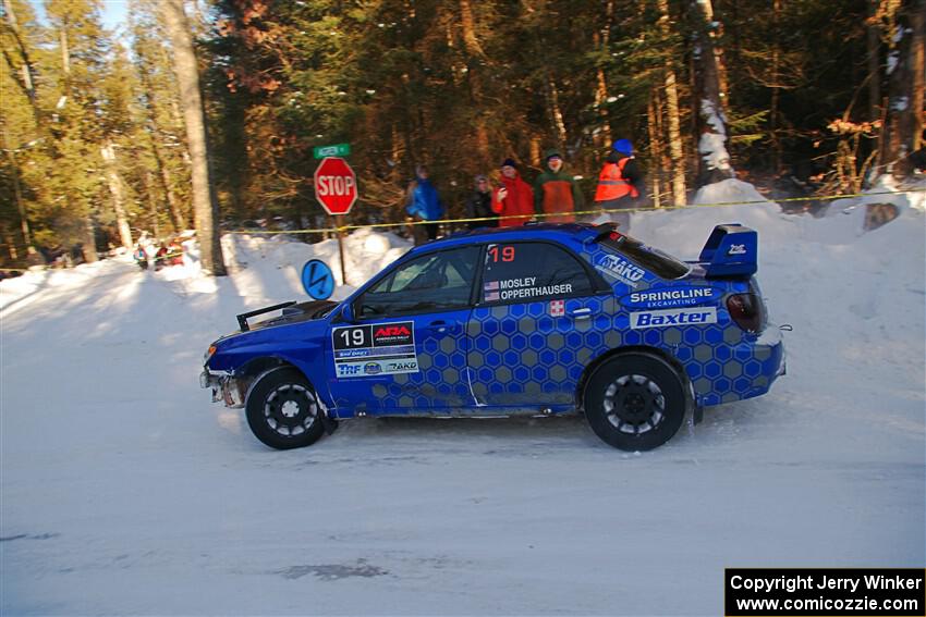 Evan Mosley / Brandon Opperthauser Subaru WRX on SS15, Agren-Hunters II.