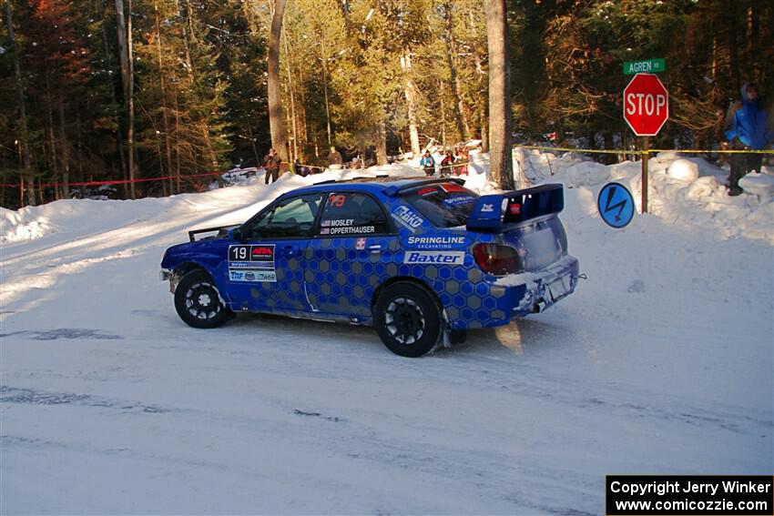 Evan Mosley / Brandon Opperthauser Subaru WRX on SS15, Agren-Hunters II.