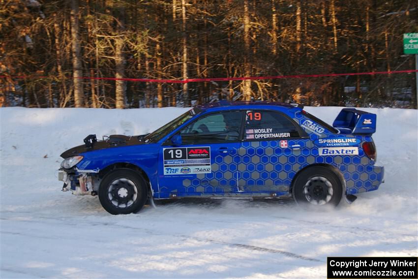 Evan Mosley / Brandon Opperthauser Subaru WRX on SS15, Agren-Hunters II.