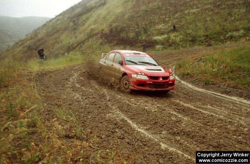 David Higgins / Daniel Barritt Mitsubishi Lancer Evo 8 on Del Sur 2