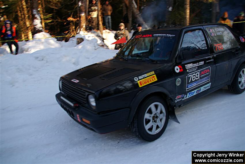 Andy Cowan / John Vinti VW Jetta VR6 on SS15, Agren-Hunters II.