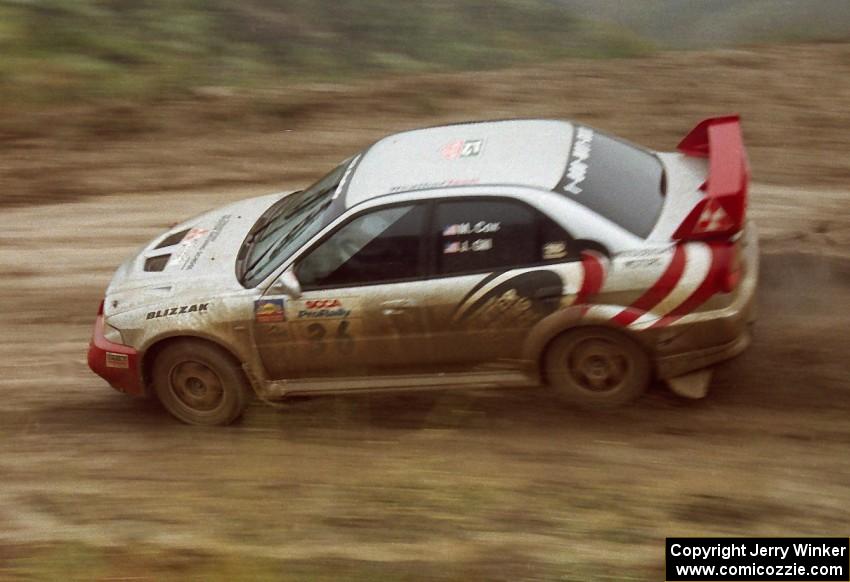 Mark Cox / Jim Gill Mitsubishi Lancer Evo VI on Del Sur 2