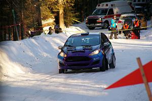 Imogen Thompson / Steve Harrell Ford Fiesta on SS15, Agren-Hunters II.
