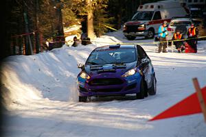 Imogen Thompson / Steve Harrell Ford Fiesta on SS15, Agren-Hunters II.