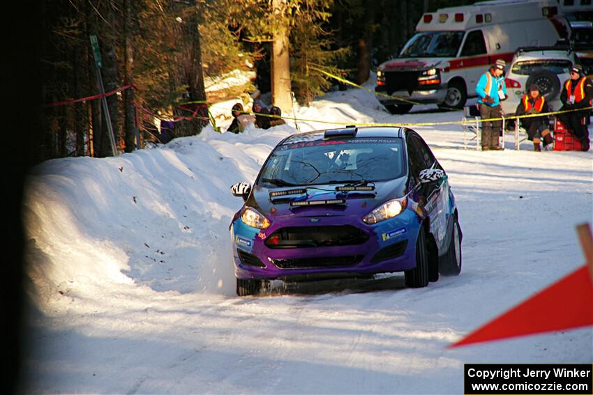 Imogen Thompson / Steve Harrell Ford Fiesta on SS15, Agren-Hunters II.
