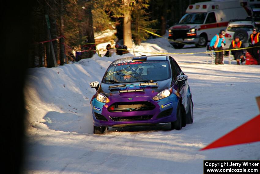 Imogen Thompson / Steve Harrell Ford Fiesta on SS15, Agren-Hunters II.